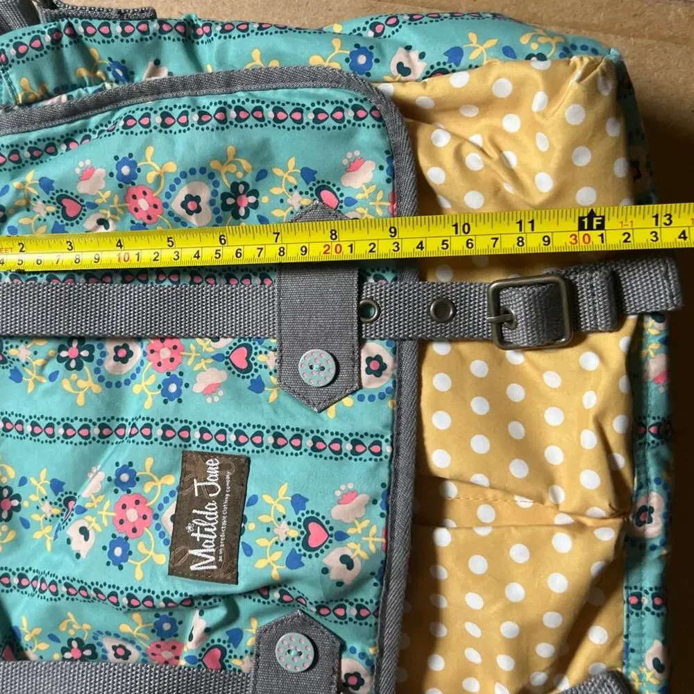 Matilda Jane Teal Floral & Mustard Polka Dot Crossbody Bag